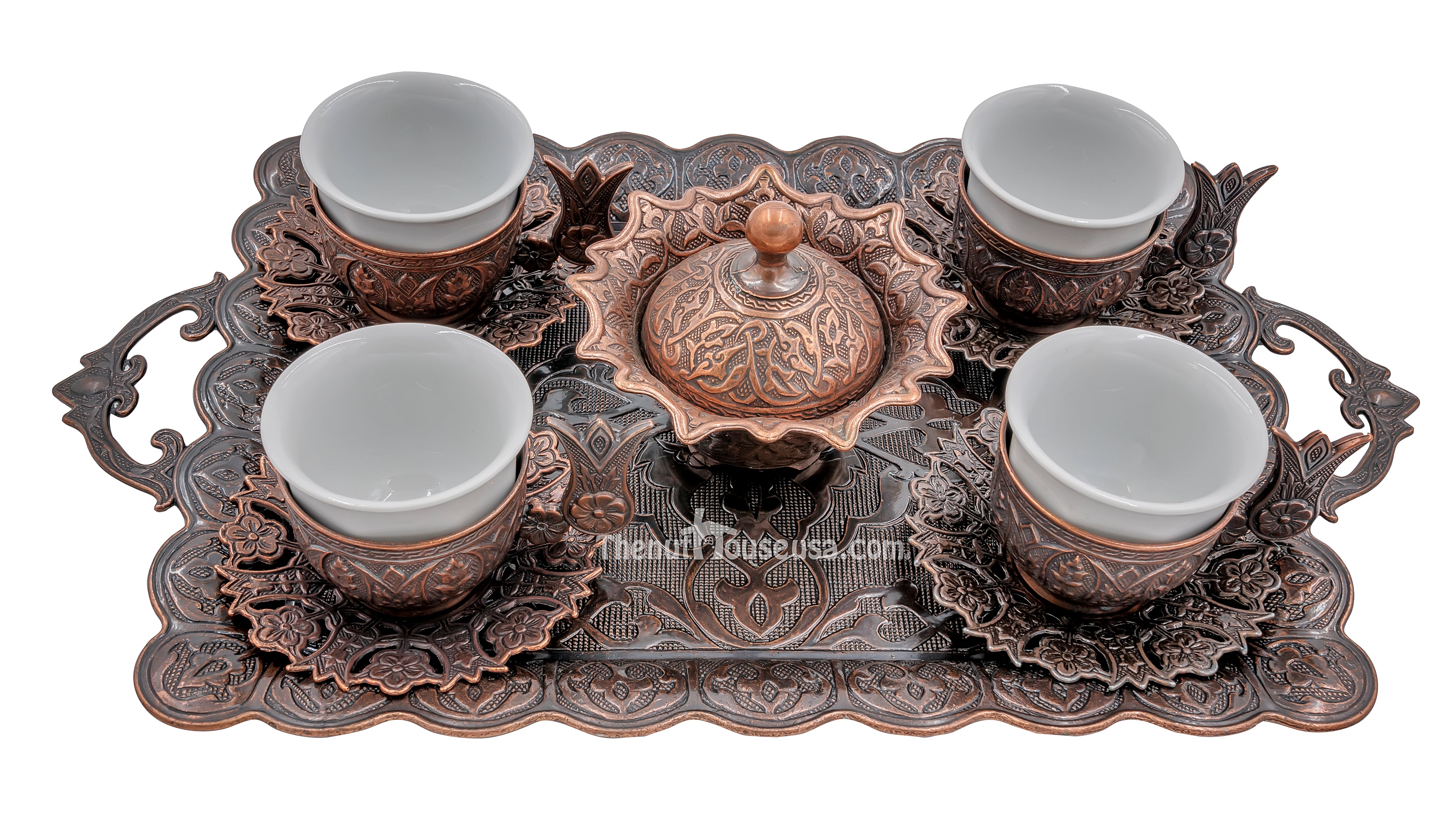 Turkish coffee 2024 set copper